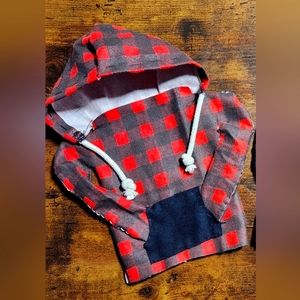 Car Shifter Hoodie - Red & Black Plaid
